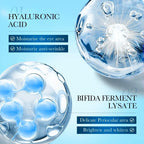 Hydrating under-eye gel patches close-up