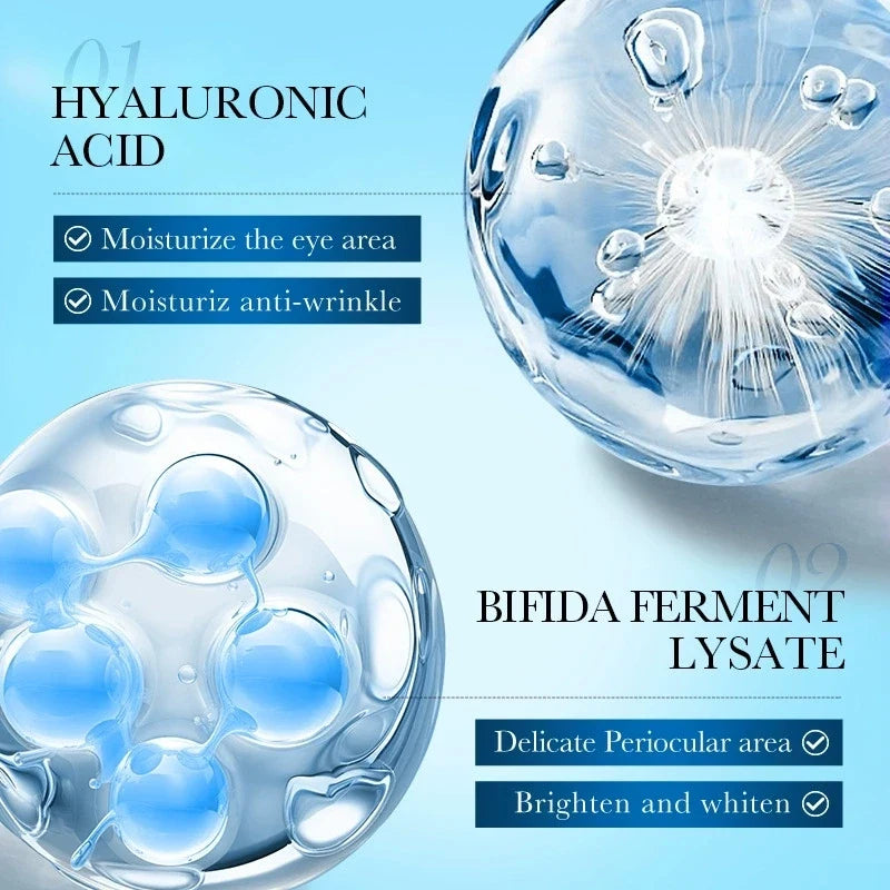 Hydrating under-eye gel patches close-up
